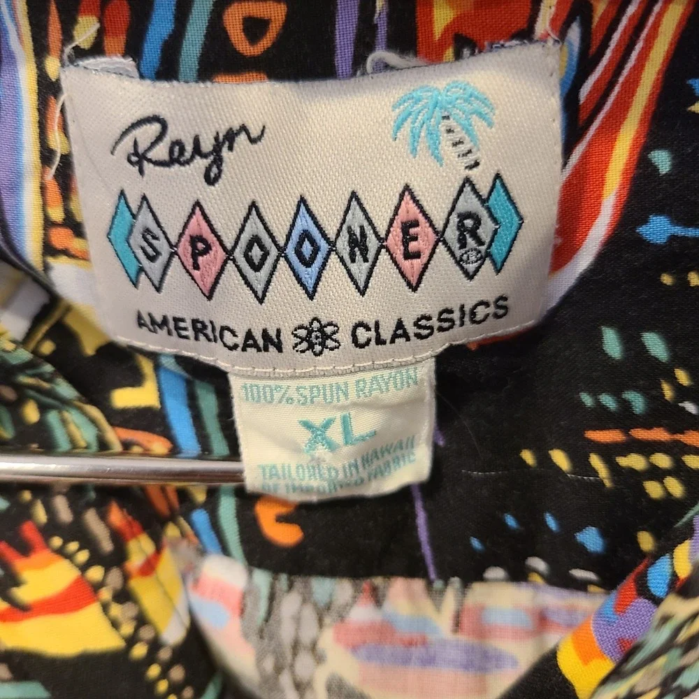Vtg‎ Reyn Spooner Hawaiian Shirt Camaro American Classics Cars Mens Size XL